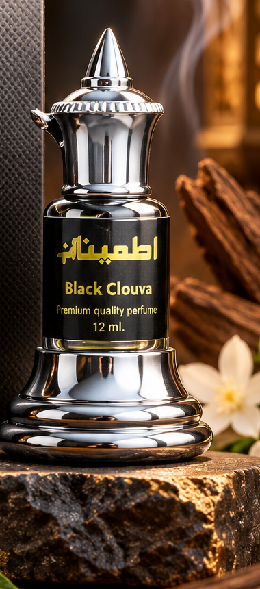 Black Clouva premium perfume bottle by Itmenaan